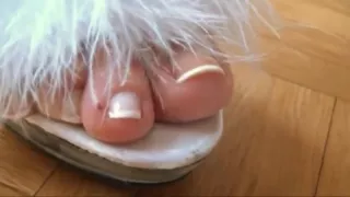 Bare Feet In Open High Heels 30