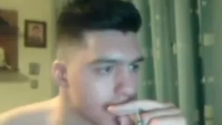 Greek handsome boy with big cock round ass on cam