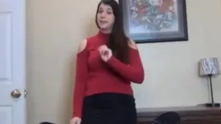 Footjob college girl