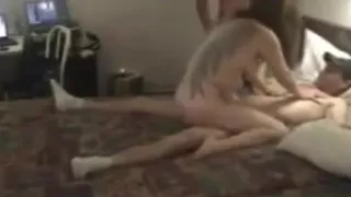 Redneck farm worker buddies enjoy the local bar waitress