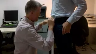 Daddy sucking cock at the office after work with facial