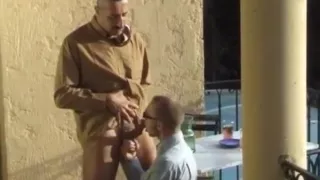 Horny gay dudes fucking in the garden