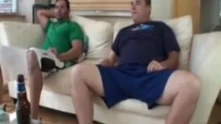 Father and son jerked off together