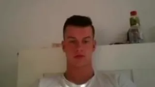 German gorgeous boy smooth big round ass big cock on cam