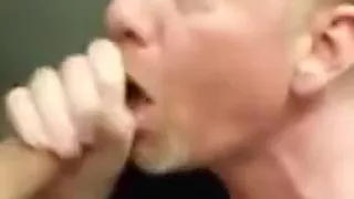 Guy sucks off friend in the public toilet stall 2