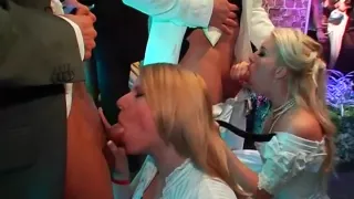 Best pornstars Mya Diamond, Sandra Kalerman and Sarah Twain in fabulous blowjob, brunette adult video