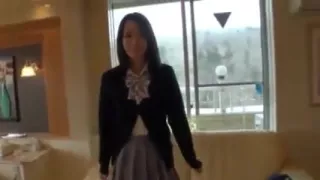 Japanese girlfriend shy at giving blowjob