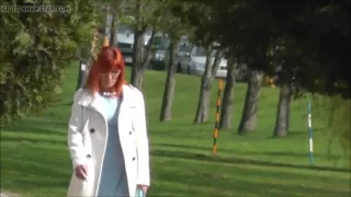 Candid pervert 9 white coat high heels