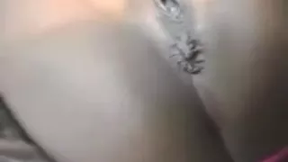 Ebony masturbation solo