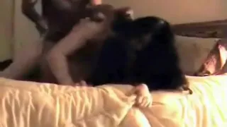 Hottest amateur Brunette, Interracial sex movie