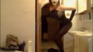 Geile hausgemachte Shemale Szene