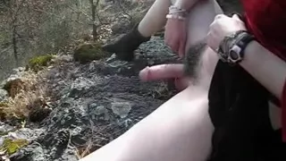 Heißester Amateur Shemale Clip mit Masturbation, Outdoor Szenen