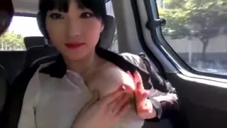 Korean couple sex in car