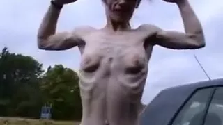 Crazy homemade Skinny, Solo Girl adult clip