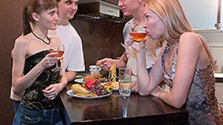 Brian & Lina Napoli & Elena & Mark in Girl Swingers Fuck Together - YoungSexParties