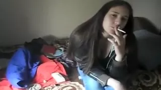 Incredible amateur Girlfriend, Smoking porn scene