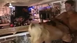 Lynn Lemay cut on the bar