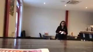 The guy beating off in the restaurant