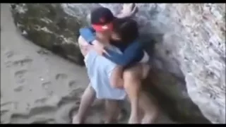 A Couple Having Voyeur At The Beach