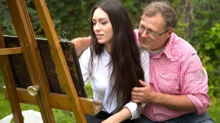 Arwen Gold in Arwen Gold gets fucked in public by her tricky old teacher - TrickyOldTeacher