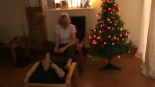 Favourite mature celebrates christmas