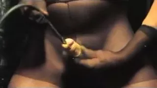 Crossdresser sissy sounding urethral toy lingerie nylon