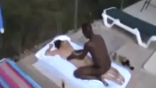 With his wife on vacation