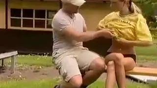 Skinny tall german fucked