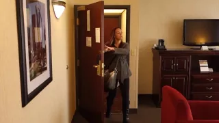 Girl aroumd the house