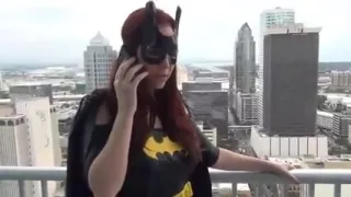 Batgirl footjob
