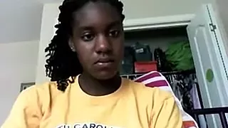 College girl flashes nice tits on cam.