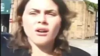 Mom and daughter piss outdoor