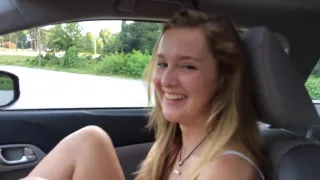 Teen couple fuck in the car (First Video)