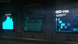 Sexy animated babe enjoys huge shemale cock