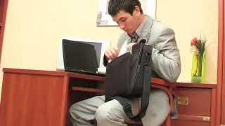 Boss punish Secretary for the loss of documents.