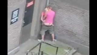 Extreme public sex in the street