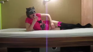 Enjoying some throat training