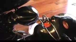 Wicked dominant babes in latex and Slave