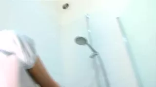 Clare richards wet naked in the shower on studio