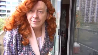 Naughty gigi - redhead in white