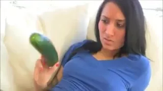 Cucumber is the way to her heart