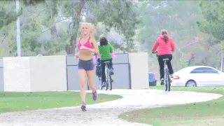 Heather is out running