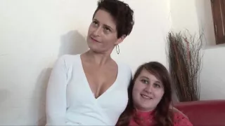 Couple using a fat piggy college girl