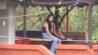 Two latin college girl receive painful tight anal