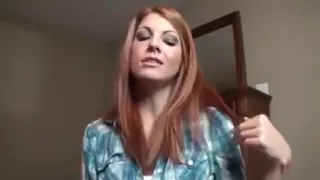 Sexy redhead college girl drives you crazy
