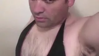 In my swimsuit in the shower