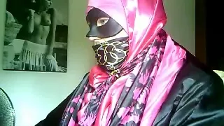 Satin Seidentuch wichsen