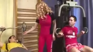 Hairy blonde wig Lady Sucks On Two Dicks And Gets Double