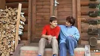 Con el amigo del sobrino