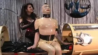 Latex Goddess Immobilises Her Subjects